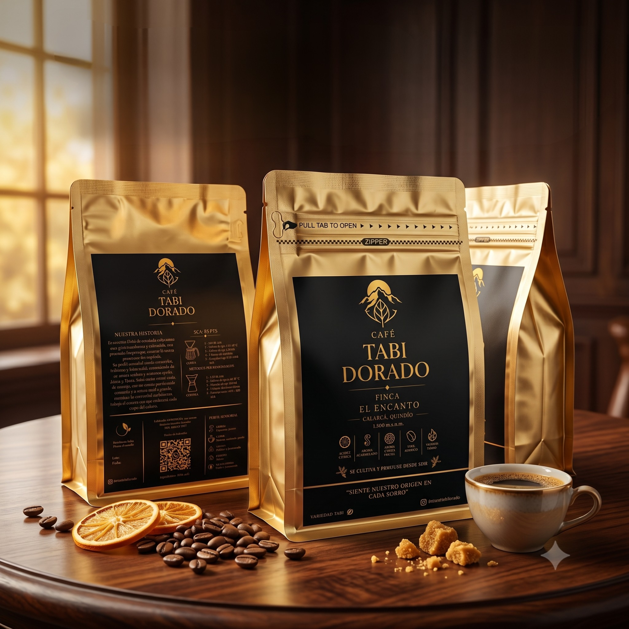 Café Tabi Dorado presentación de 250 gramos